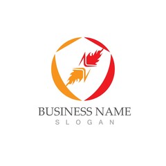 flash thunderbolt logo template