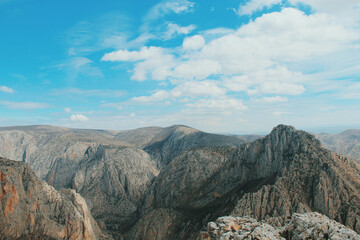 landscape with blue sky