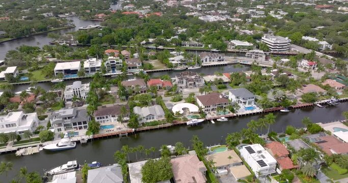 10 million dollar mansions in Fort Lauderdale FL. 5k aerial drone video