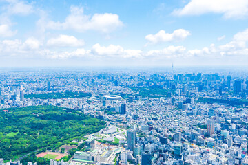 Fototapeta premium 渋谷・青山・六本木・空撮写真