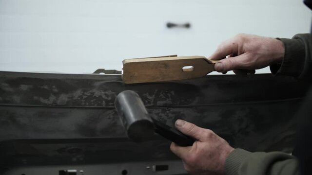 repair of dents on the car body