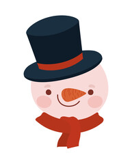 glad snowman illustration