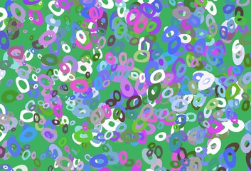 Light Multicolor, Rainbow vector template with circles.