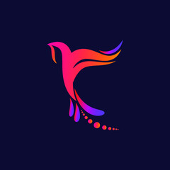Bird logo concept. Colorful logo.