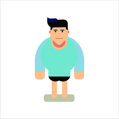 cartoon character of a man