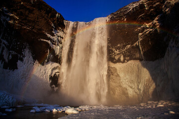 Wodospad Selfoss - Islandia - obrazy, fototapety, plakaty