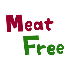 ミートフリー　meat freeの文字