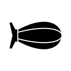 Zeppelin Glyph Vector Icon Design © JV Design49