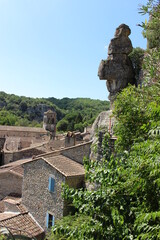 Labeaume village in France Ardeche region