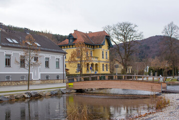Fototapeta na wymiar town of Pitten - Lower Austria
