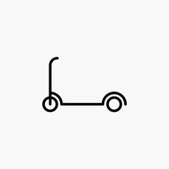 Scooter line icon, vector, illustration, logo template. Suitable for many purposes.