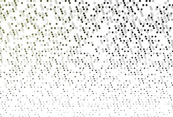 Light Green vector background with bubbles.