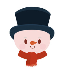 smiling snowman design