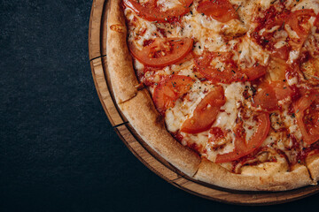 pizza cheese tomato food italian fast food
