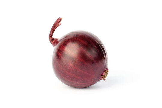 red onion isolated on white background. close-up