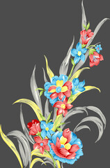 textile flower bunch beautiful color