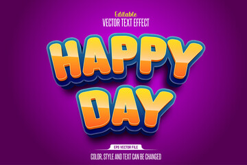 Happy Day Text Effect Style