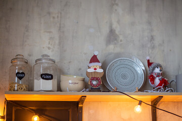 festive christmas and new year decorations