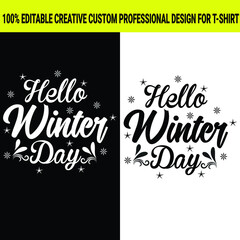 winter t-shirt design women, vector file.