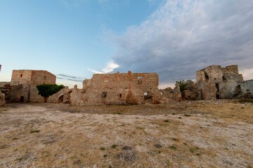 View of the ancient Abbey of Sant'Agata Martire in Puglia - Italy