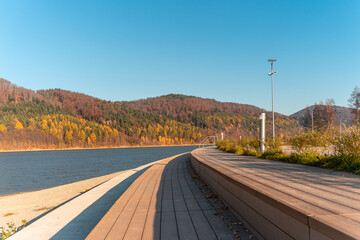 Pomost nad jeziorem, Klimkówka, Gorlice © Piotr Gaborek 