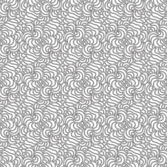 Pattern with hand drown striped wavy stripes.. Seamless monochrome vector illustration. Camouflage.
