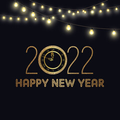 Happy New Year 2022 Illustration