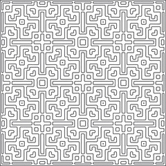  Abstract illustration in Line Art style.Black  pattern for wallpapers and backgrounds. 