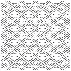  Abstract illustration in Line Art style.Black  pattern for wallpapers and backgrounds. 