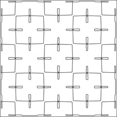  Abstract illustration in Line Art style.Black  pattern for wallpapers and backgrounds. 