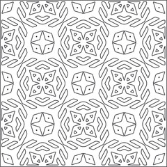  Abstract illustration in Line Art style.Black  pattern for wallpapers and backgrounds. 