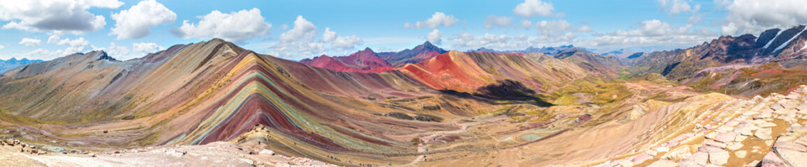 Vinicunca of Winikunka. Ook wel Montna a de Siete Colores genoemd. Berg in de Andes van Peru