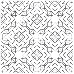 Portrait coloring pages for adults. Abstract illustration in Line Art style.Black  pattern for wallpapers and backgrounds. 