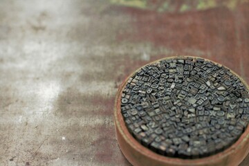 metal stamps for typography