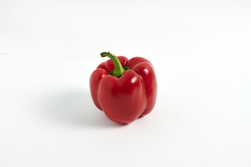 Red pepper on a white background