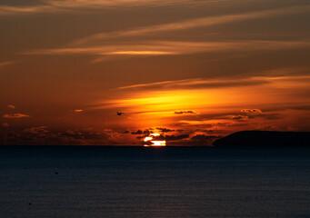 Fototapeta premium Sun, Sea, and Sky.