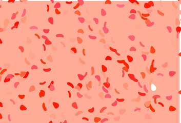 Light Red vector background with abstract forms.