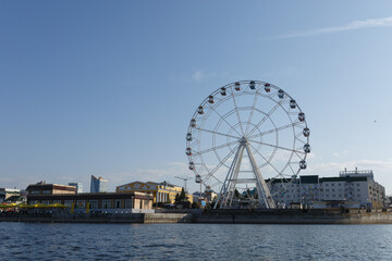 ferris wheel in the city of Сheboksary
