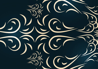 Luxury mandala background. Decorative round ornament. Oriental design. Yoga logos. Snowflake. Vector