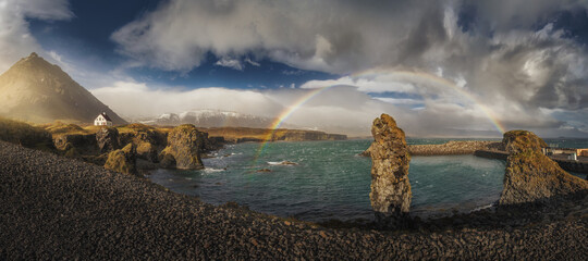 Islandia, arco iris
