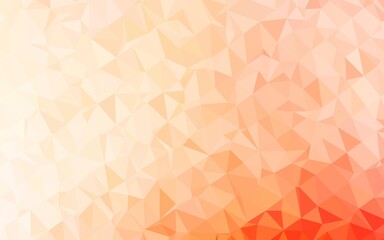 Light Red vector polygon abstract backdrop.