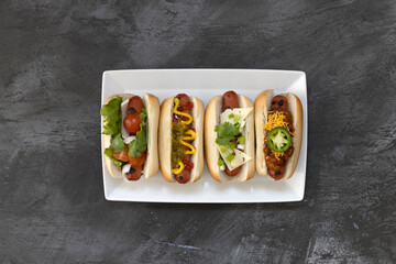 A Variety of Hot Dogs