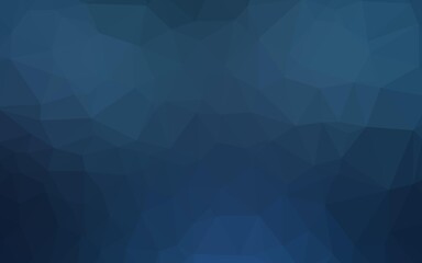 Obraz premium Dark BLUE vector abstract polygonal texture.