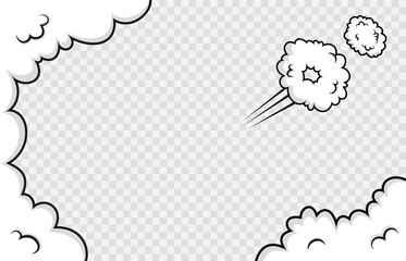 cloud, speech, speed, comic, drawn, fart, doodle, dialogue, jump, vector, effect, cartoon, balloon, gas, motion, dust, blow, chat, bomb, hand, bubble, frame, smoke, wind, explosion, fast, wham, puff,  - obrazy, fototapety, plakaty