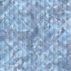square pattern onyx marble background in blue tones