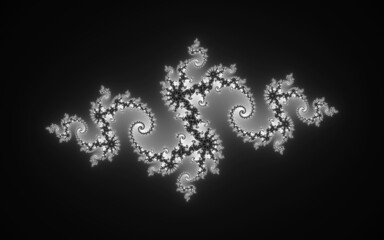 Fototapeta na wymiar white fractal