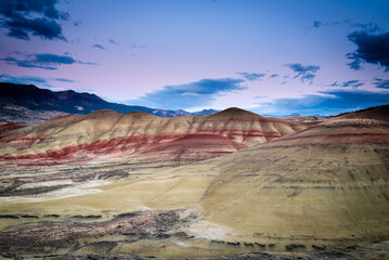 Blue hour at the painted hills