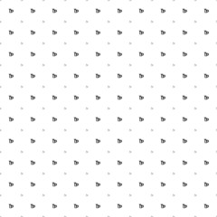 Square seamless background pattern from black zodiac capricorn symbols are different sizes and opacity. The pattern is evenly filled. Vector illustration on white background