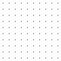 Square seamless background pattern from geometric shapes are different sizes and opacity. The pattern is evenly filled with small black Christmas lanterns. Vector illustration on white background