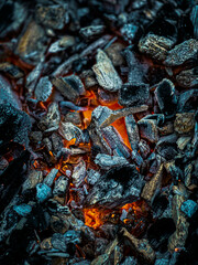 coals in the fire